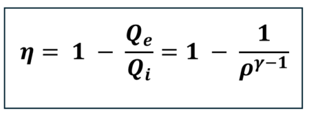 Formula del rendimento del ciclo OTTO